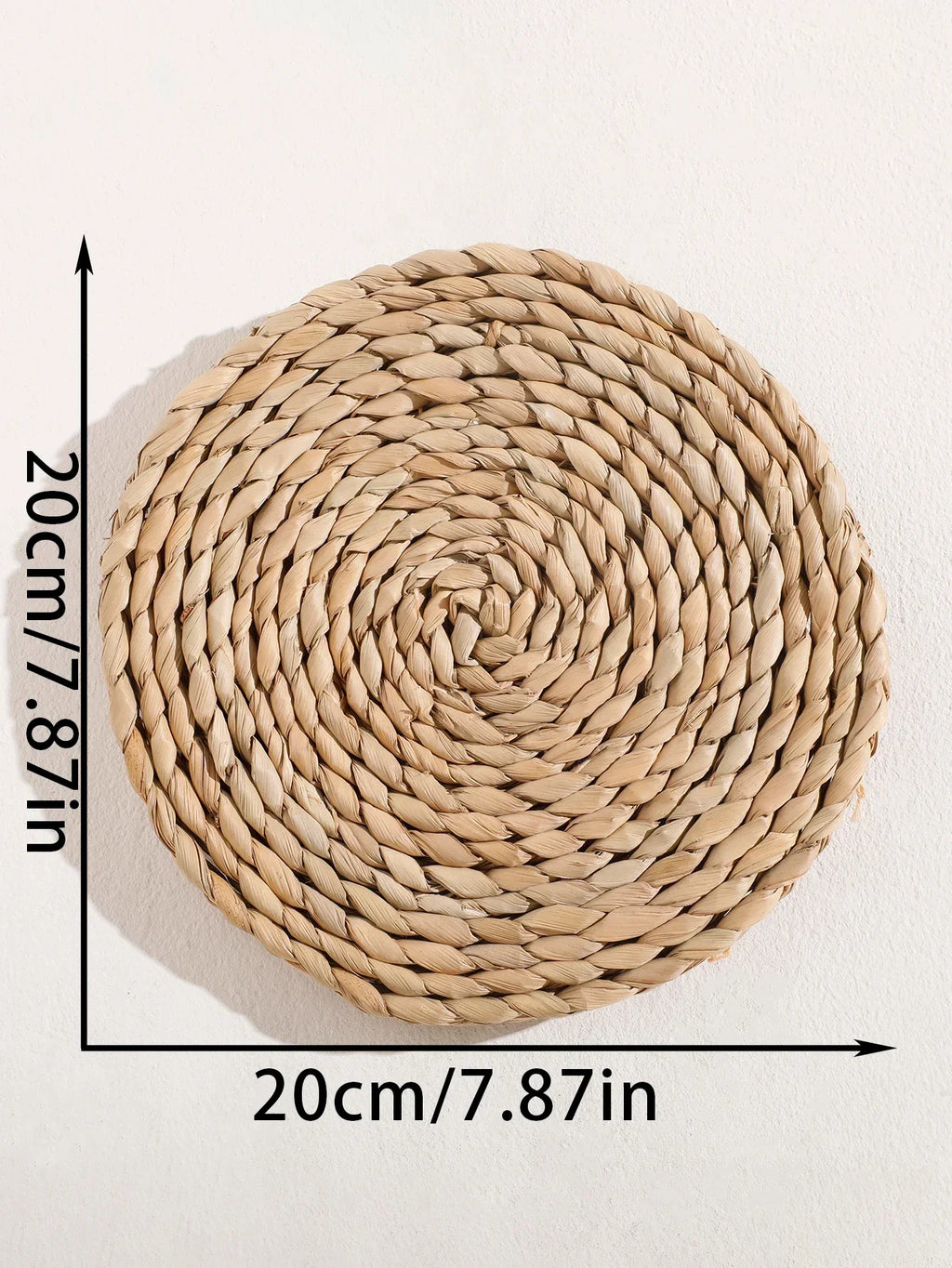 Natural Seagrass Handmade Wall Decor with Organic Texture, alternate view - House Of Avana