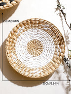 Natural Seagrass Handmade Wall Decor with Organic Texture, alternate view - House Of Avana