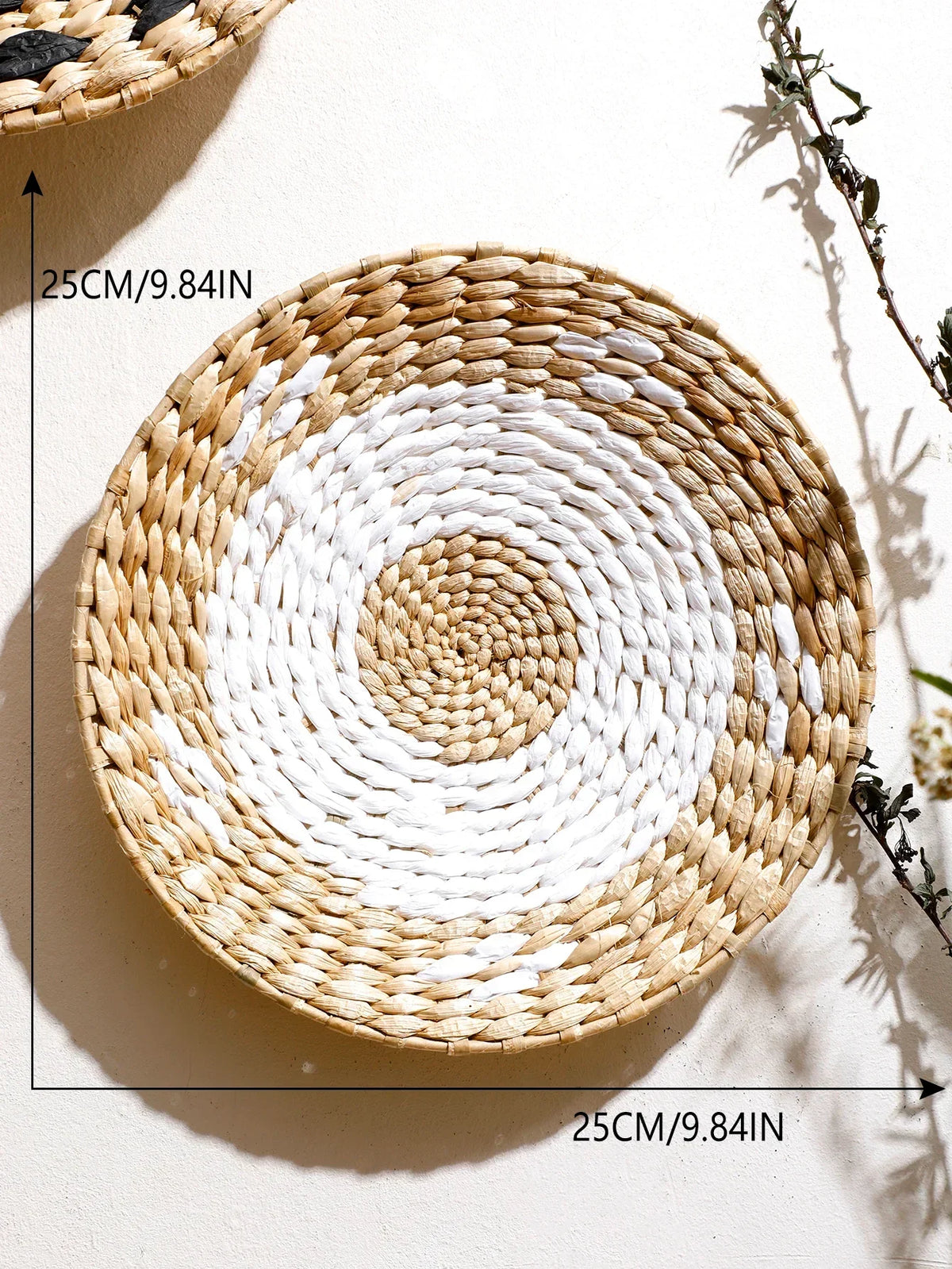 Natural Seagrass Handmade Wall Decor with Organic Texture, alternate view - House Of Avana [[SKU:HOA-WAL-411]]