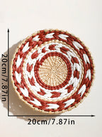 Natural Seagrass Handmade Wall Decor with Organic Texture, alternate view - House Of Avana