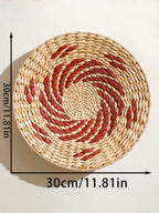 Natural Seagrass Handmade Wall Decor with Organic Texture, alternate view - House Of Avana