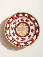 Natural beige seagrass wall hanging, handmade woven décor - House of Avana