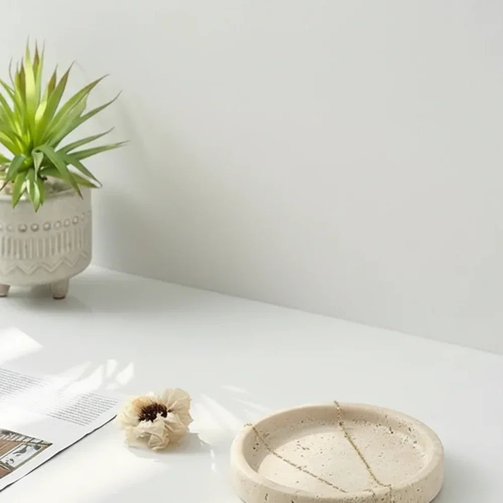 Vanity Tray - Natural Stone Travertine