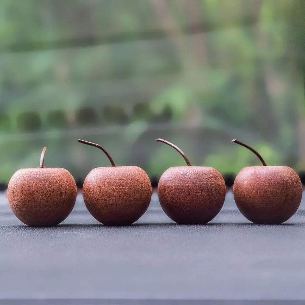 A Randomly Styled Natural Wood Aroma Diffuser with Elegant Wood Grain, Non-Flammable, Perfect Gift Choice - Enhances Air Quality, Apple-Shaped Fragrance Diffuser with Natural Wood Texture, Suitable for Home, Car, Office, Bath House Of Avana