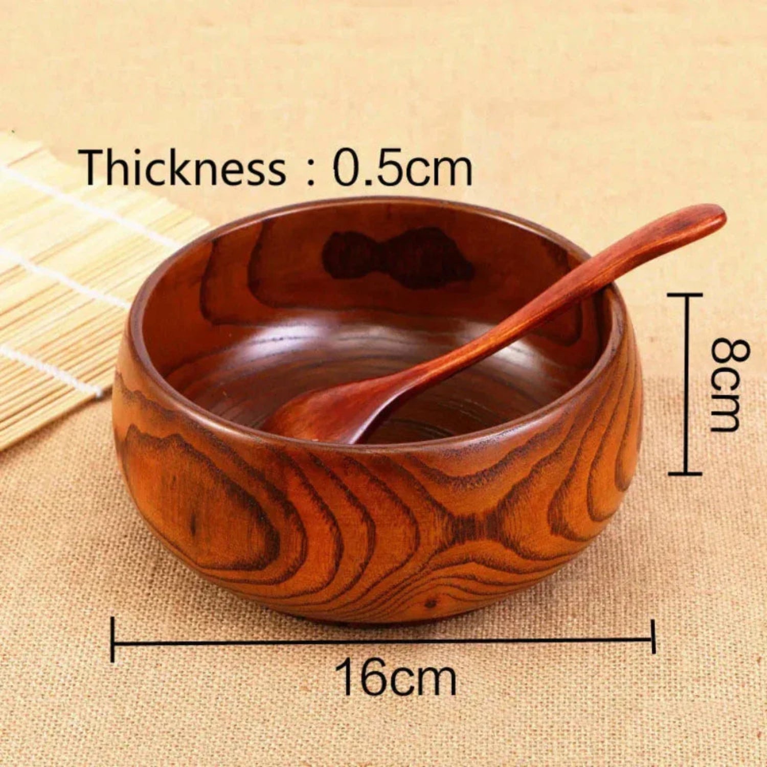Natural Wooden Bowl - House Of Avana