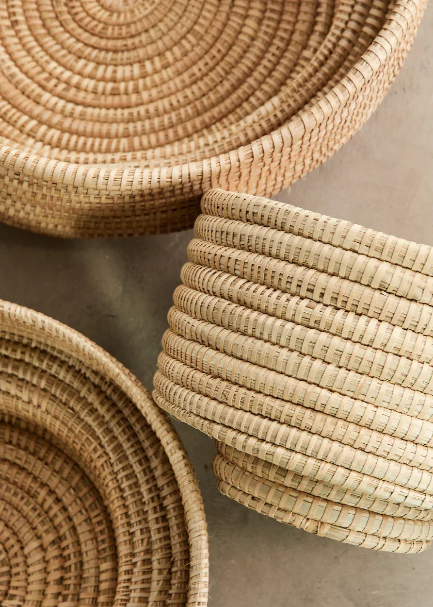Natural Woven Dengu Basket Kanju Interiors