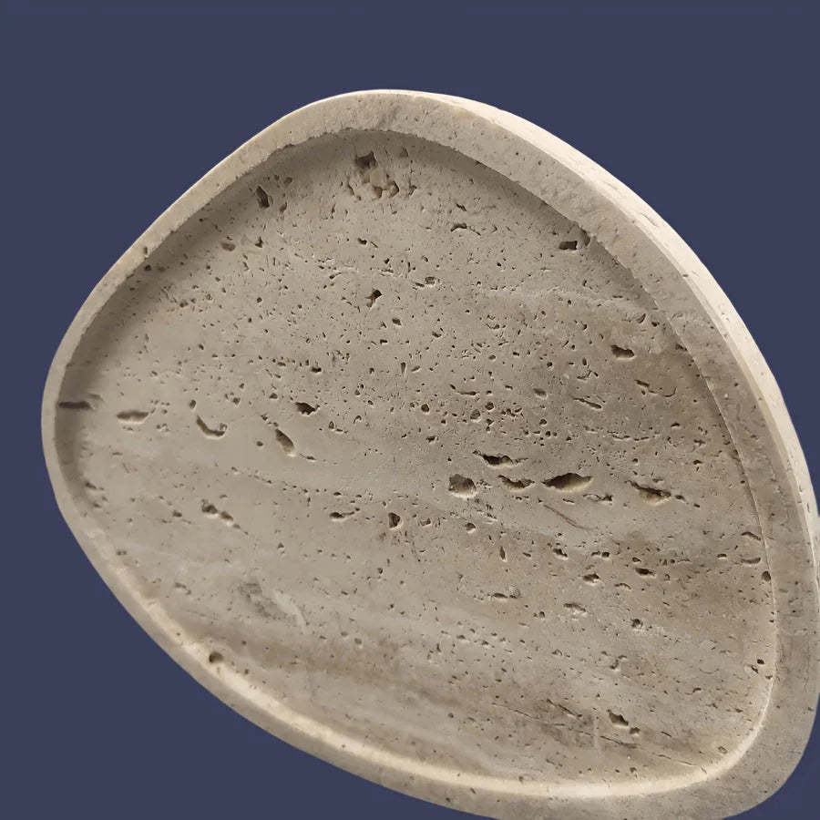 Natural yellow stone tray, stunning storage décor - House of Avana