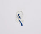 Nautical Anchor Napkin Rings – Coastal Table Decor, Handmade Raffia Napkin Holders, Set of 4 Blue and White Anchor Rings, Ocean Party Decor Payton James