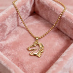 Necklace - Golden Copper Horse Pendant