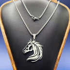 Necklace - Golden Stainless Steel Pendant