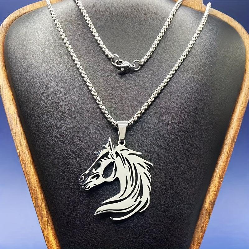 Necklace - Golden Stainless Steel Pendant