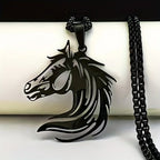 Necklace - Golden Stainless Steel Pendant