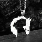 Necklace - Hollow Stainless Steel Pendant