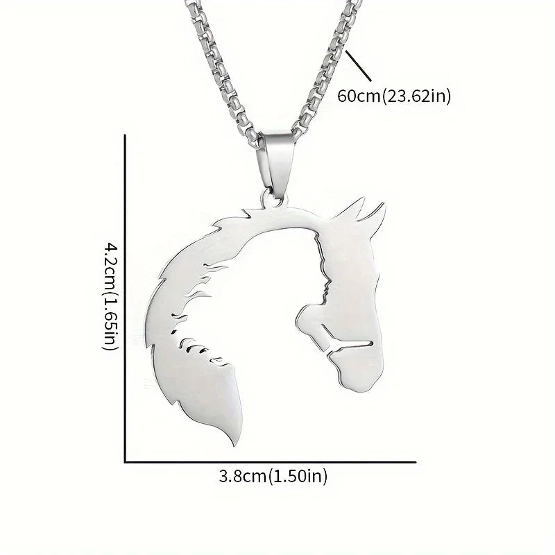 Necklace - Hollow Stainless Steel Pendant