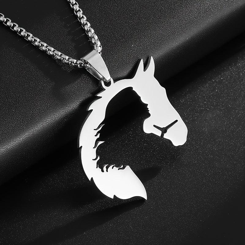 Necklace - Hollow Stainless Steel Pendant