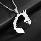 Necklace - Hollow Stainless Steel Pendant