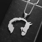 Necklace - Hollow Stainless Steel Pendant