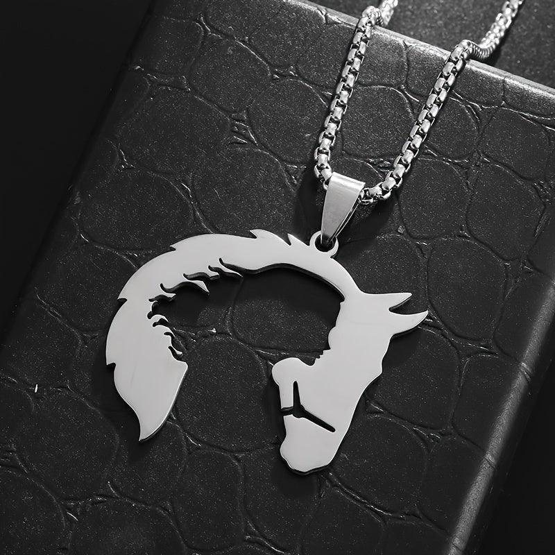 Necklace - Hollow Stainless Steel Pendant