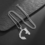 Necklace - Hollow Stainless Steel Pendant