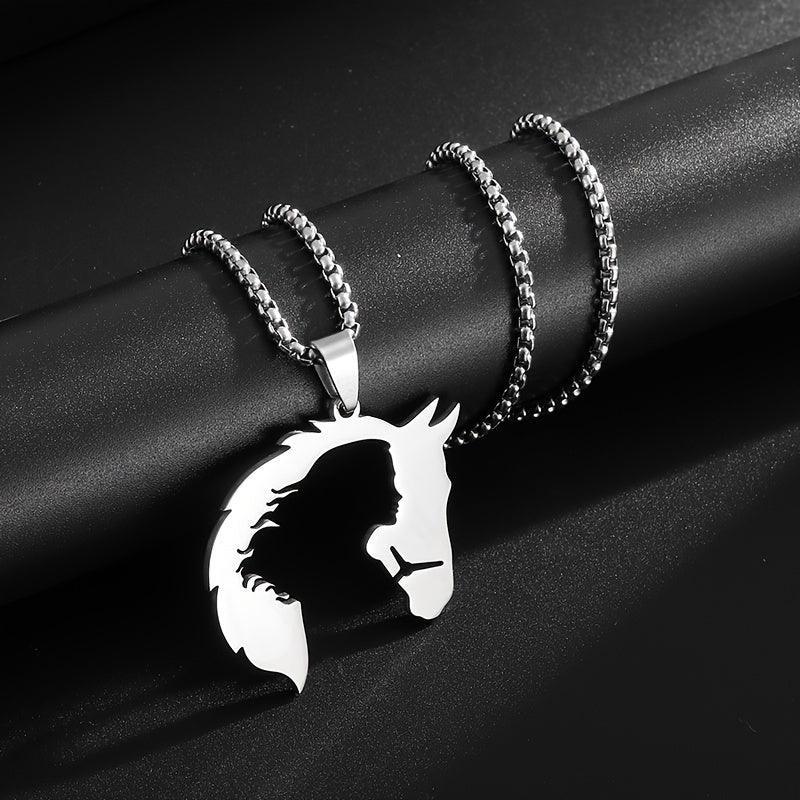 Necklace - Hollow Stainless Steel Pendant