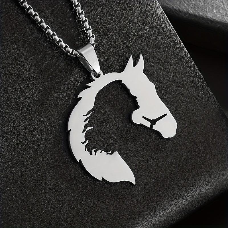 Necklace - Hollow Stainless Steel Pendant