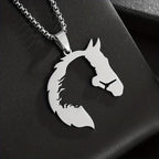 Necklace - Hollow Stainless Steel Pendant