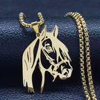 Necklace - Horse Head Stainless Steel
