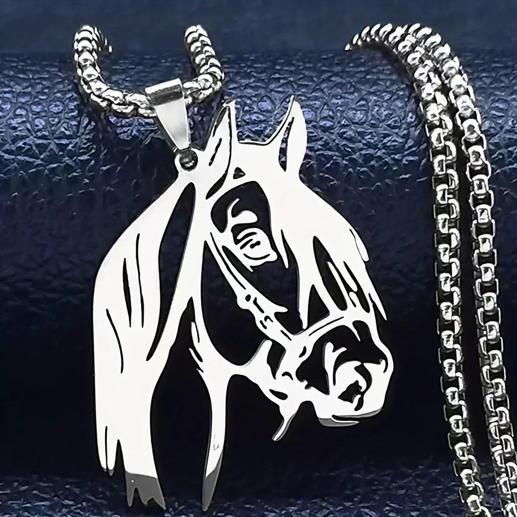 Necklace - Horse Head Stainless Steel