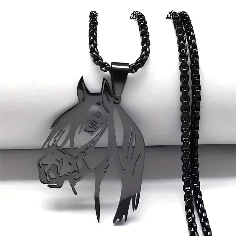 Necklace - Horse Head Stainless Steel
