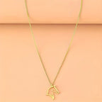 Necklace - Minimalist Metal Horse Head Pendant