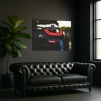 Neon Car LED Wall Art – UV‑Printed Acrylic, Glowing Edges Peony Atelier