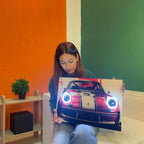Neon LED Car Sign – Acrylic Wall Decor, Includes Mounting Peony Atelier