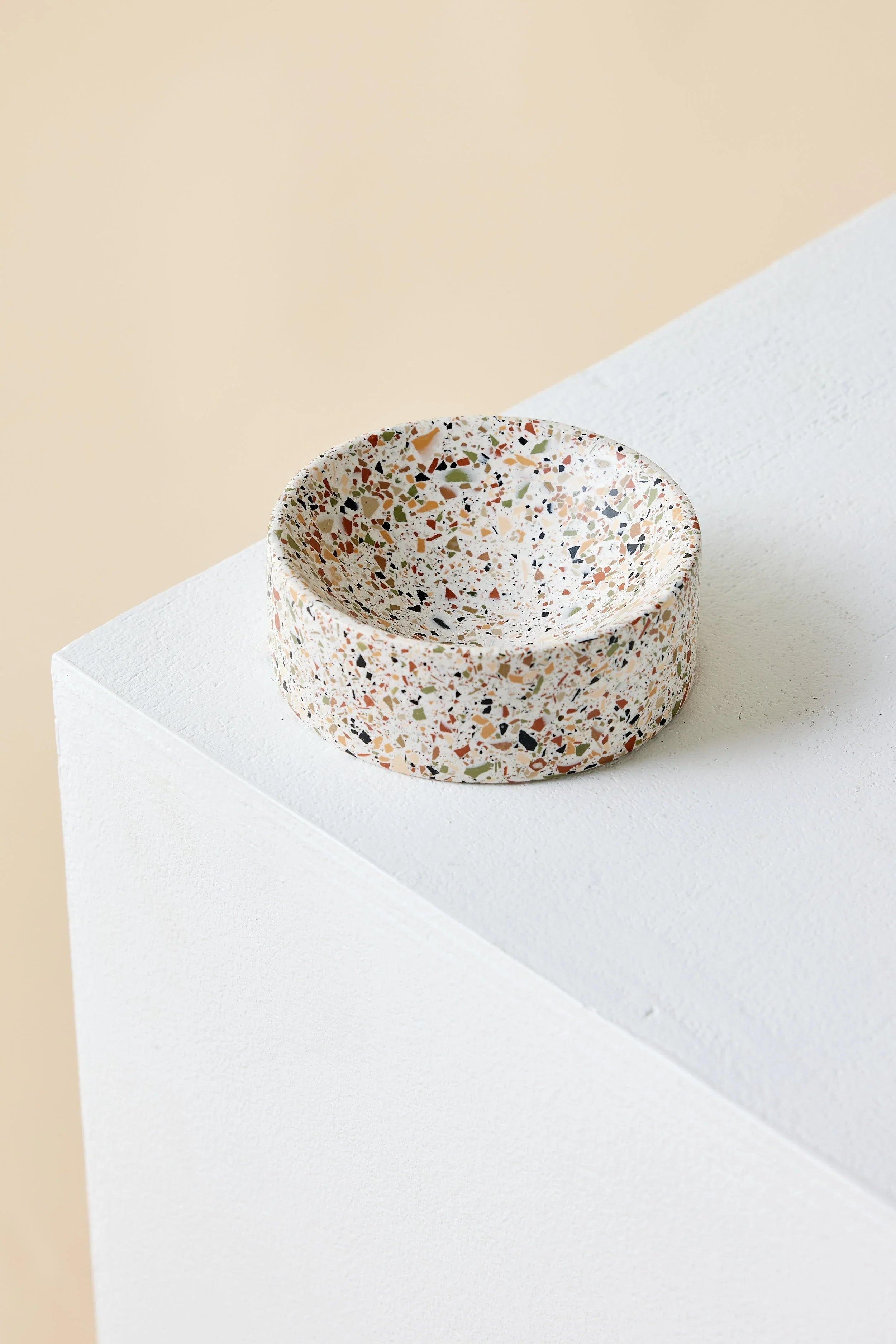 Neutral Terrazzo Trinket Bowl Kanju Interiors