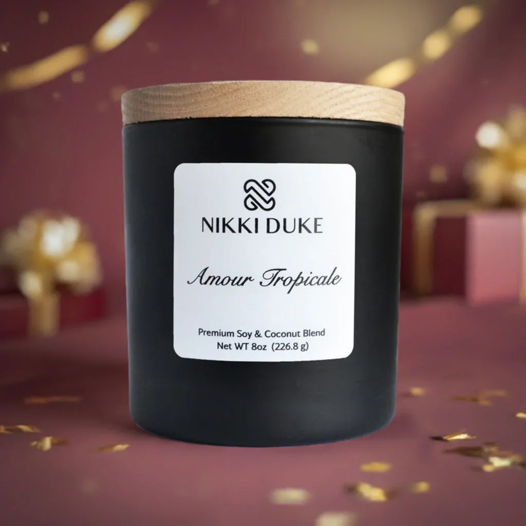 Nikki Duke Amour Tropicale 8 oz Premium Soy + Coconut Candle Nikki Duke