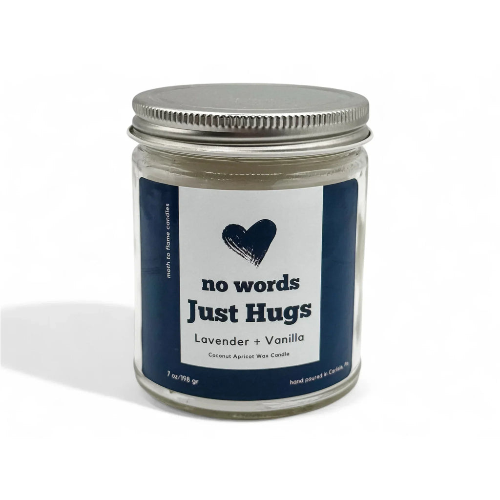 No Words, Just Hugs – Oz Candle, front view - House Of Avana