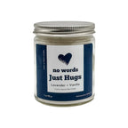 No Words, Just Hugs – Oz Candle, back view - House Of Avana