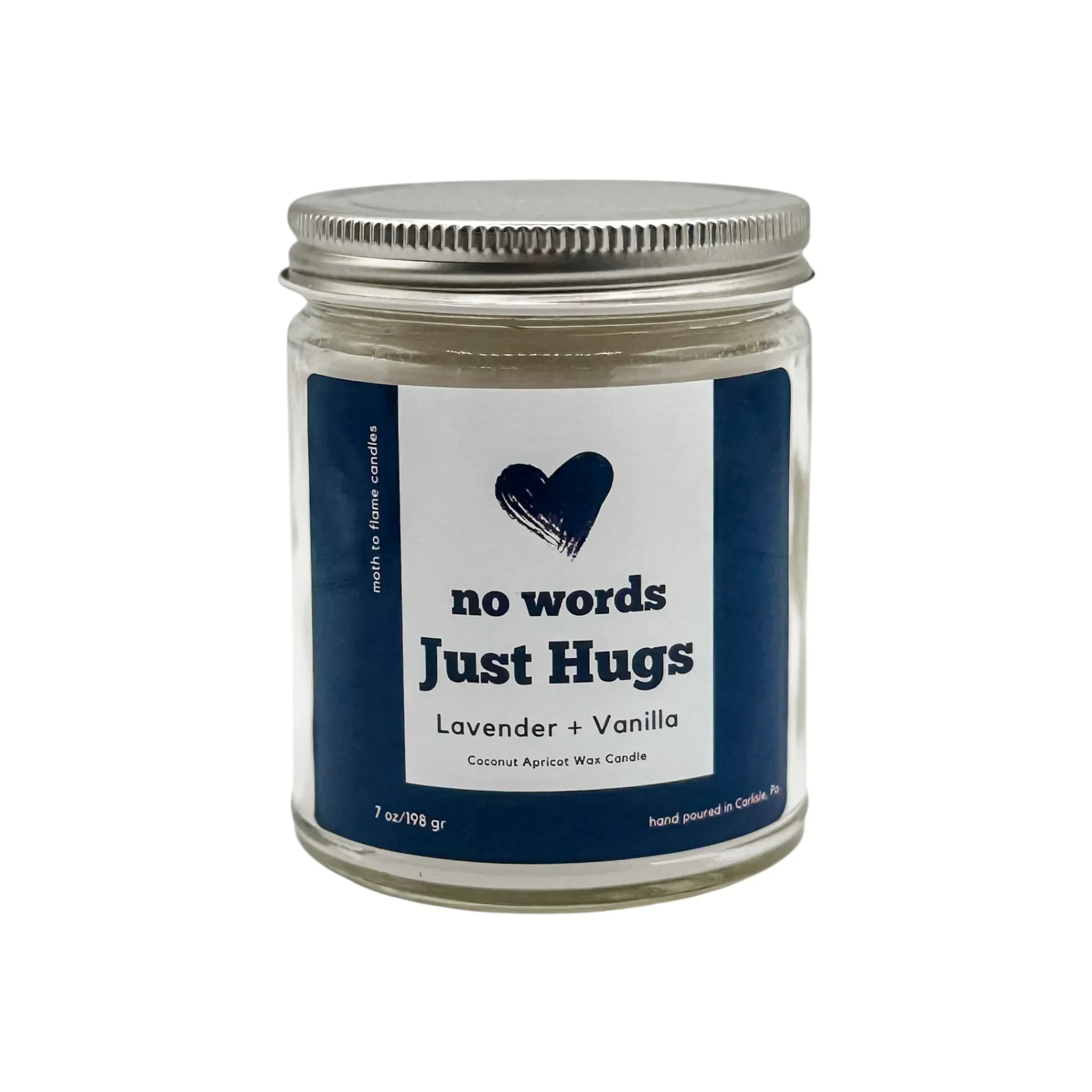 No Words, Just Hugs – Oz Candle, back view - House Of Avana
