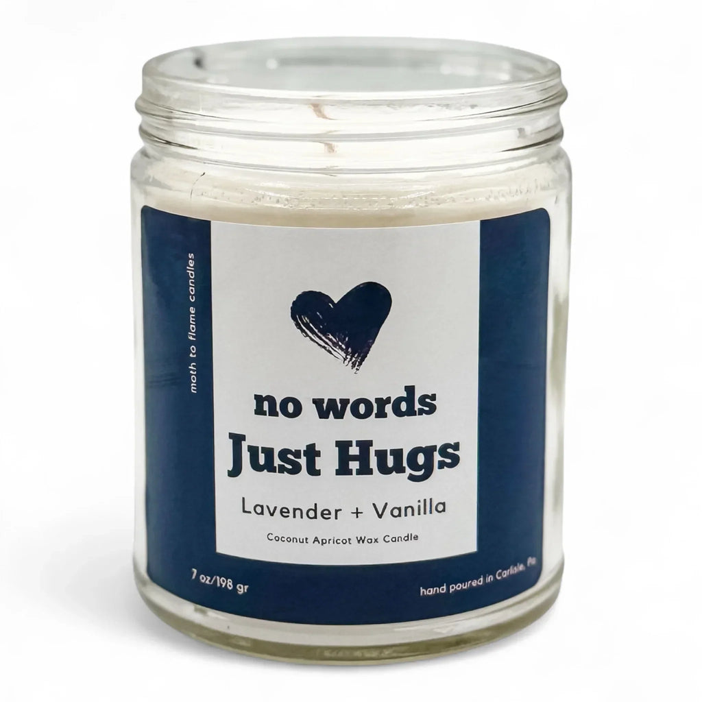 No Words, Just Hugs – Oz Candle, side view - House Of Avana