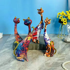 Nordic Cat Figurine - Abstract Graffiti Art Ornament, lifestyle image - House Of Avana