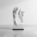 Nordic Horse Head Ornament - Modern Geometric Design
