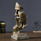 Nordic Sculpture - Golden Silent Design, front view - House Of Avana