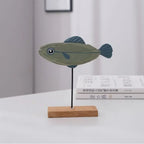 Nordic Statue - Colorful Wooden Home Sculpture, lifestyle image - House Of Avana