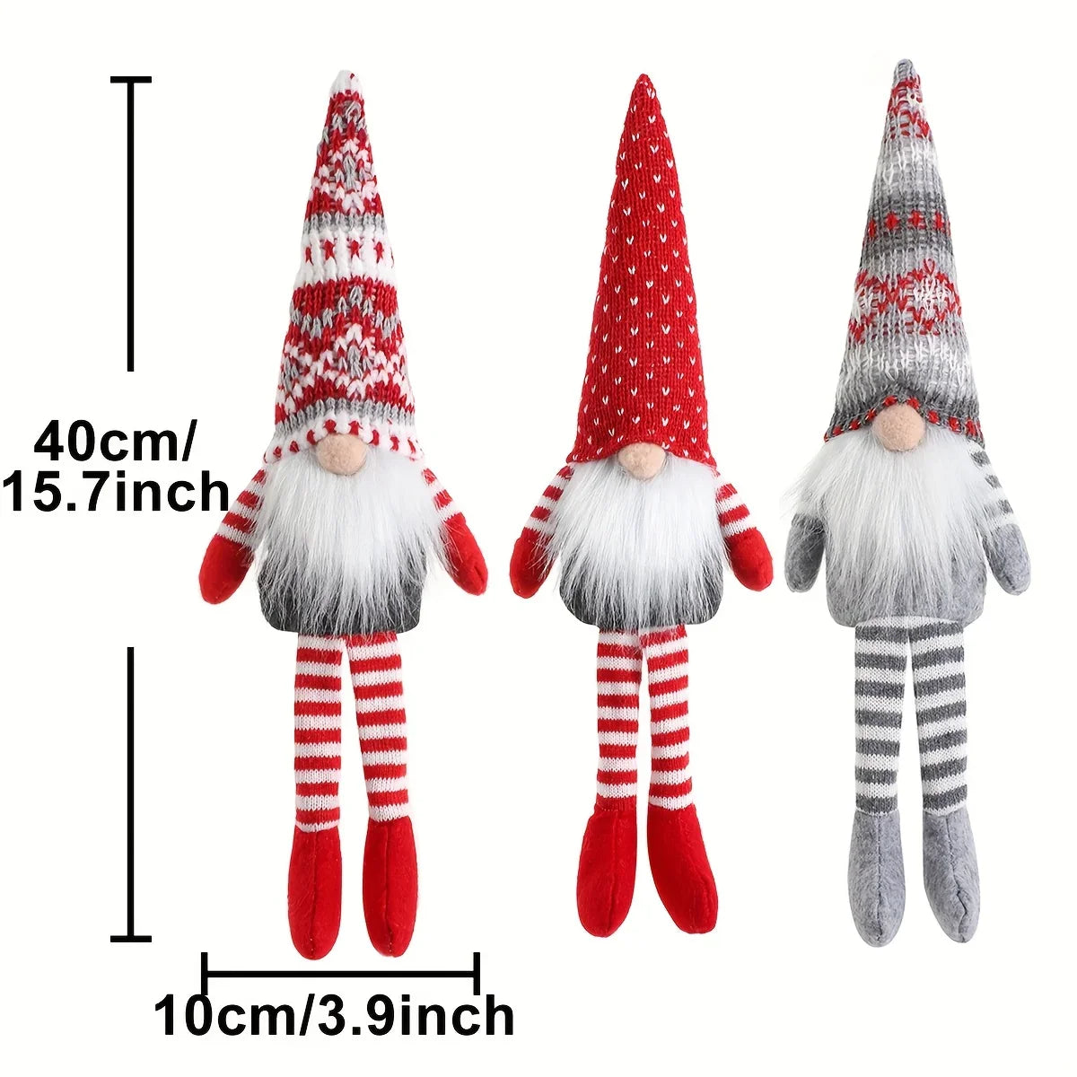 3pcs holiday Christmas gnome doll decoration Nordic style faceless elderly decoration perfect for hanging at home and hotel Christmas parties holiday decoration House Of Avana