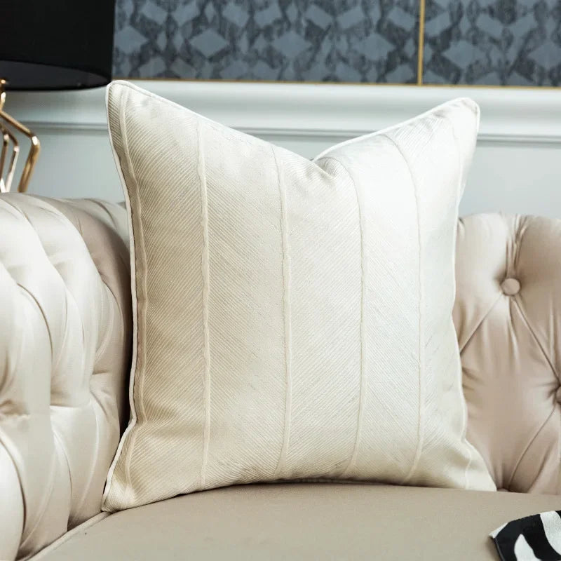 Black and gold zebra plaid throw pillow, luxurious Nordic design - House of Avana