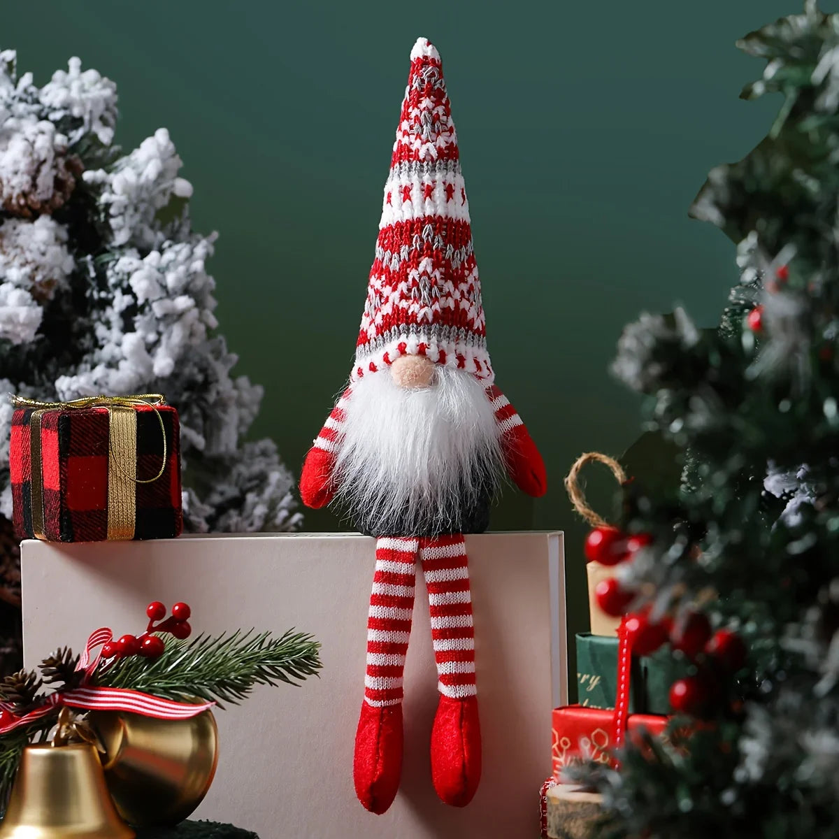 3pcs holiday Christmas gnome doll decoration Nordic style faceless elderly decoration perfect for hanging at home and hotel Christmas parties holiday decoration House Of Avana