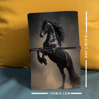 Notebook - Black Horse Pattern Small
