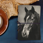 Notebook - PU Leather Black White