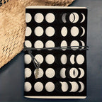 Notebook - PU Leather Black White