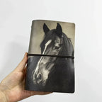 Notebook - PU Leather Black White