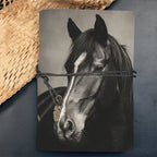 Notebook - PU Leather Black White
